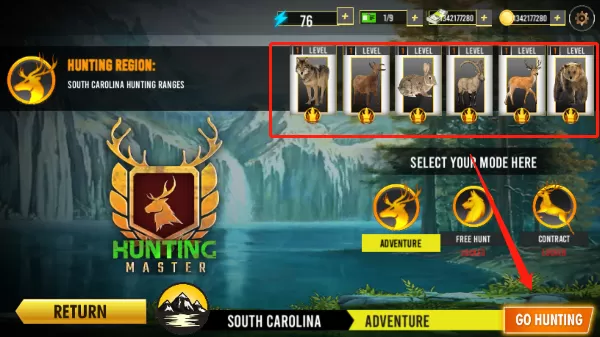 十字弓狩猎：野生动物