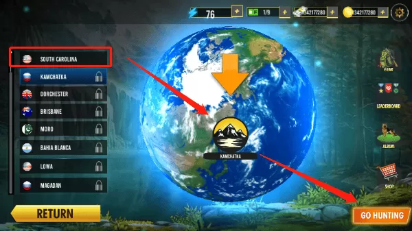 十字弓狩猎：野生动物